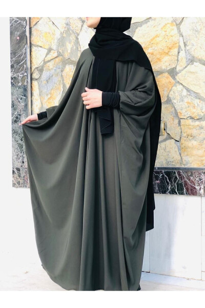 Batwing Abaya Khaki - 7