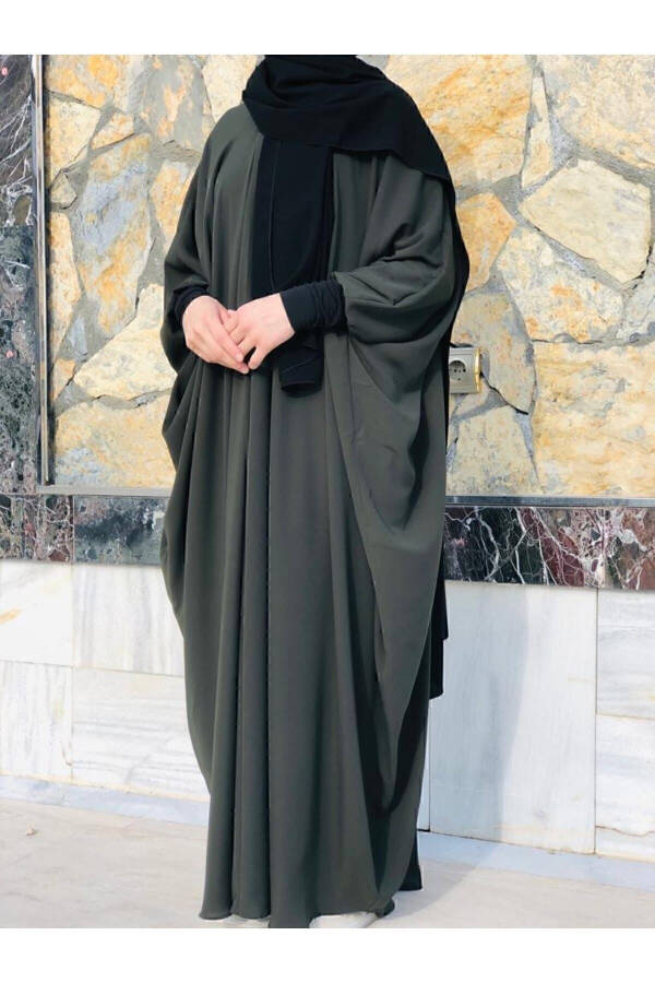 Batwing Abaya Khaki - 2