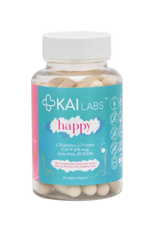 Baxtli 60 Vegan Kapsula Triptofan, 5htp, Tirozin, Centella Asiatica (gotu Kola), B2, B3, B6 Kailabs - 1