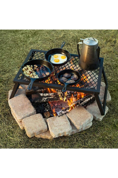 BBQ Large Fire Pit Picnic Grill - 1