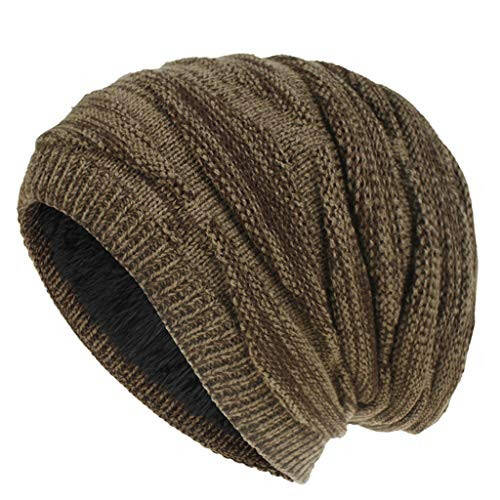 BCDlily Fleece Lined Winter Hats for Men Women Beanie Hat Chunky Slouchy Warm Knit Skullcap - 1