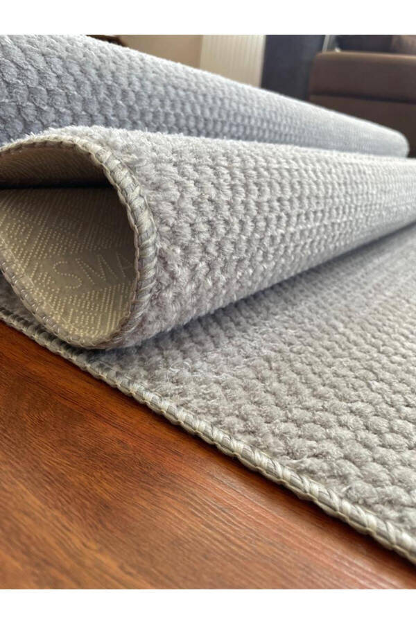 Bead Non-Slip Base Room Living Room Corridor Kitchen Rug Runner Grey - 18