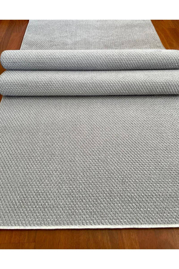 Bead Non-Slip Base Room Living Room Corridor Kitchen Rug Runner Grey - 7