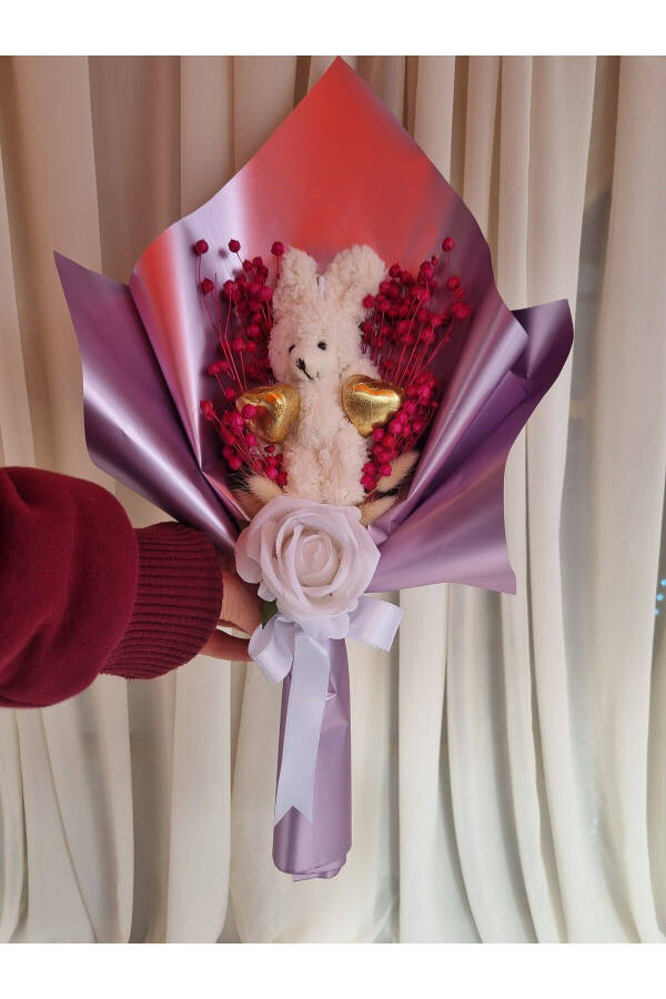 Bear Bouquet of Chocolate Gift for Lover Gift for Lover/Gift for Friend/Birthday Gift - 1