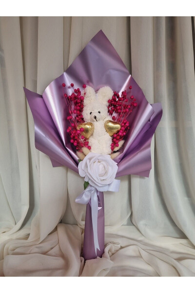 Bear Bouquet of Chocolate Gift for Lover Gift for Lover/Gift for Friend/Birthday Gift - 4