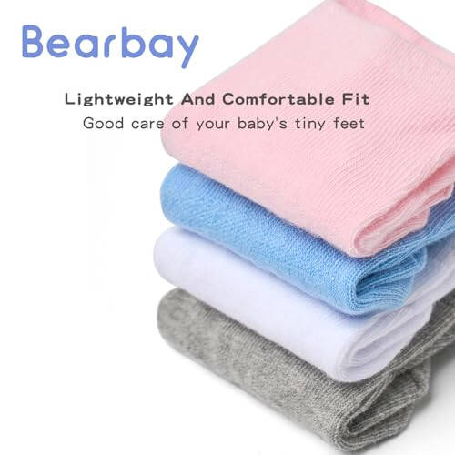 Bearbay Bebek Ayak Bileği Çorapları Kaydırmaz Tabanlı (9 Çift) 6 Aylık - 7 Yaş Bebek Çorapları Erkek Kız - 36