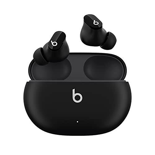 Beats Studio Buds - True Wireless Noise Cancelling Earbuds - Compatible with Apple & Android, Built-in Microphone, IPX4 Rating, Sweat Resistant Earphones, Class 1 Bluetooth Headphones - Black - 1