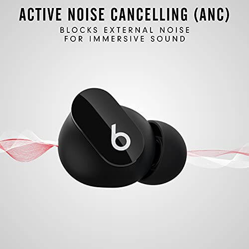 Beats Studio Buds - True Wireless Noise Cancelling Earbuds - Compatible with Apple & Android, Built-in Microphone, IPX4 Rating, Sweat Resistant Earphones, Class 1 Bluetooth Headphones - Black - 2