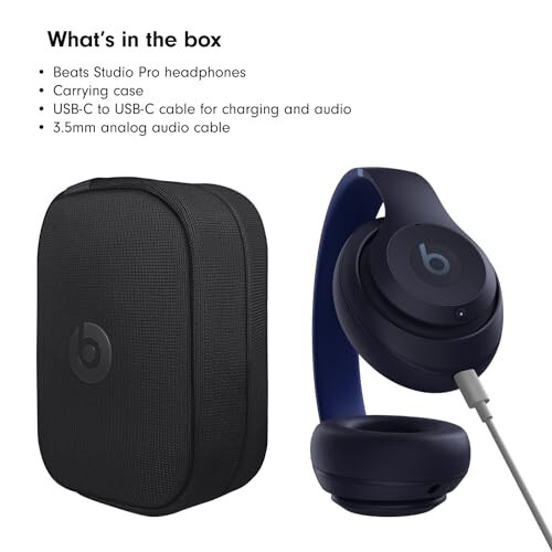 Beats Studio Pro, AppleCare+ ile (Kulaklıklar için - 2 Yıl) - Donanma Mavisi - 5