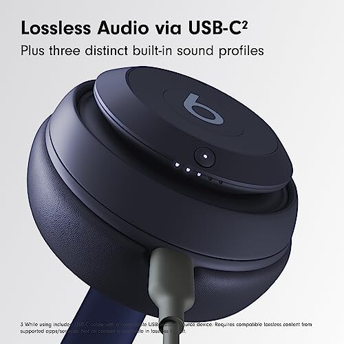 Beats Studio Pro, AppleCare+ ile (Kulaklıklar için - 2 Yıl) - Donanma Mavisi - 6