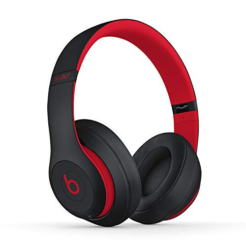 Beats Studio3 Wireless Noise Cancelling Over-Ear Headphones - Apple W1 Headphone Chip, Class 1 Bluetooth, 22 Hours of Listening Time, Built-in Microphone - Defiant Black-Red - 1