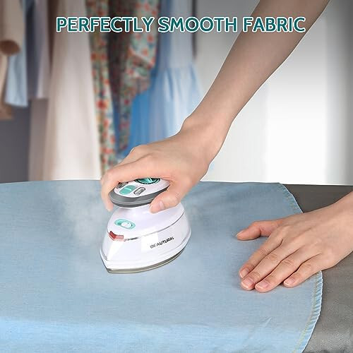 BEAUTURAL Mini Travel Steam Iron for Clothes with Dual Voltage, Non-Stick Soleplate, Anti-Slip Handle, Ideal for Sewing, Quilting and Handcraft - 8