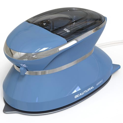 BEAUTURAL Mini Travel Steam Iron for Clothes with Dual Voltage, Non-Stick Soleplate, One Temperature Technology, Detachable Water Tank, Ideal for Sewing, Quilting and Handcraft - 1