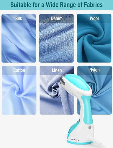 BEAUTURAL Steamer for Clothes, Portable Handheld Garment Fabric Wrinkles Remover, 30-Second Fast Heat-up, Auto-Off, Large Detachable Water Tank - 6