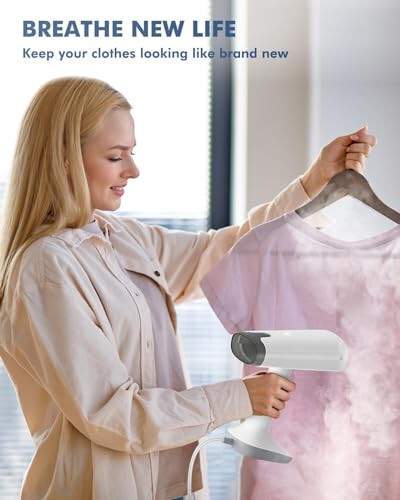 BEAUTURAL Travel Steamer for Clothes with Dual Voltage for Worldwide Use, Foldable Handheld Garment Fabric Wrinkle Remover, Portable Steam Iron, 35 Second Fast Heat-up, 1.9 Pounds - 12