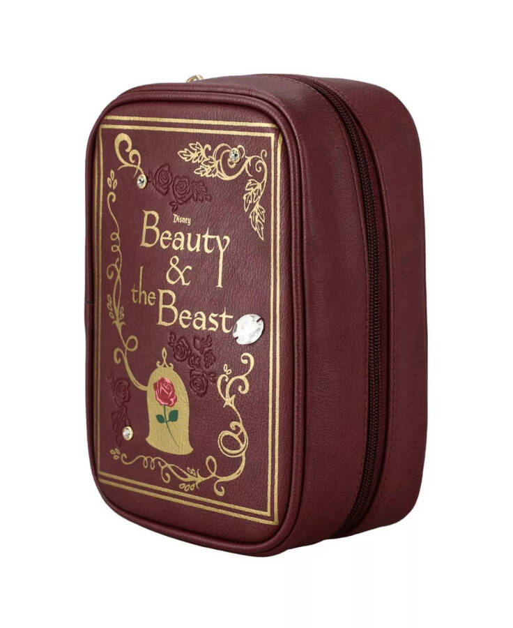 Beauty and the Beast Rose Cosmetic Bag Red - 1