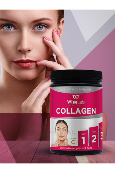 Beauty Collagen Powder 3 Types of Collagen Type 1, Type 2, Type 3 Vitamin C 300gr - 7