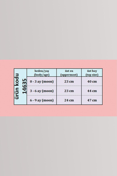 Bebek 5 Al 4 Öde Yenidoğan Çocuk Kız Patiksiz Yumuşak Pamuklu Dar Kalıp Papatya Çıtçıtlı Tulum 14635 - 10