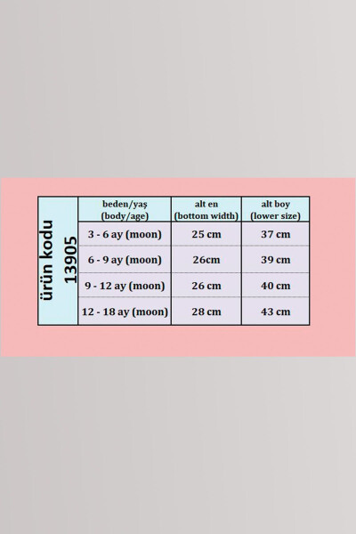 Bebek 5 Ekle 4 Öde Yenidoğan Çocuk Pamuk Nakış Bağcık Pantolon Tek Alt Esofman Altı Hediyelik 13905 - 2