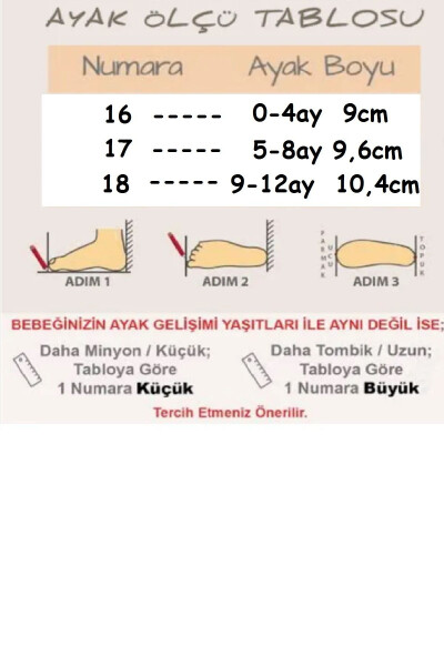 Bebek Ayakkabısı Çilek Desenli Yumuşak Taban Düz Kaymaz Lux Makosen Patik - 3