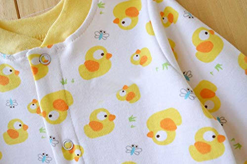 Bebek Tek Parça Romper Yumuşak Pamuklu Pijama Ayaklı Zıbın 0-12 Ay Bebek İçin - 26