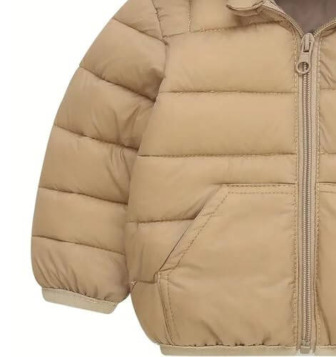 Bebeone Toddler Winter Coats Puffer Padded Jacket Baby Boys Girls Bear Hoods Down Jacket Light Weight Infant Outerwear - 4