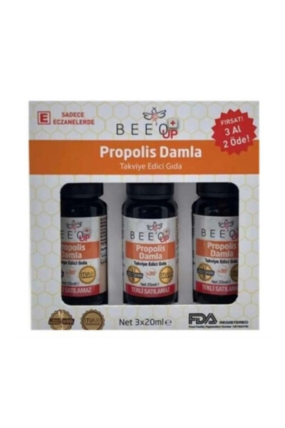 Bee O Up 30% Propolis Drops 20ml 3 for 2 - 2