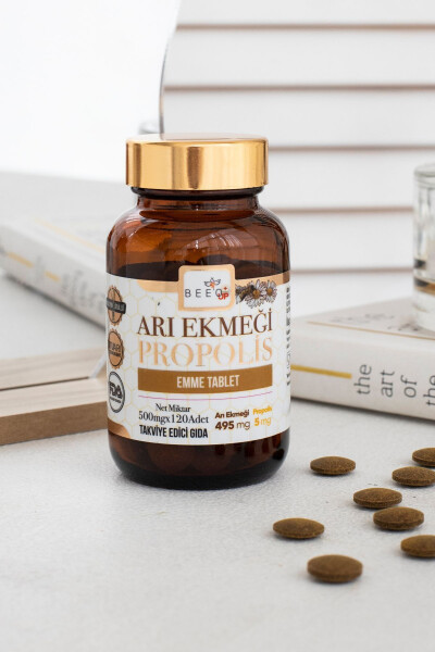 Bee'o Up Arı Ekmeği Propolis Emme Tableti 500mgx120 Adet - 7