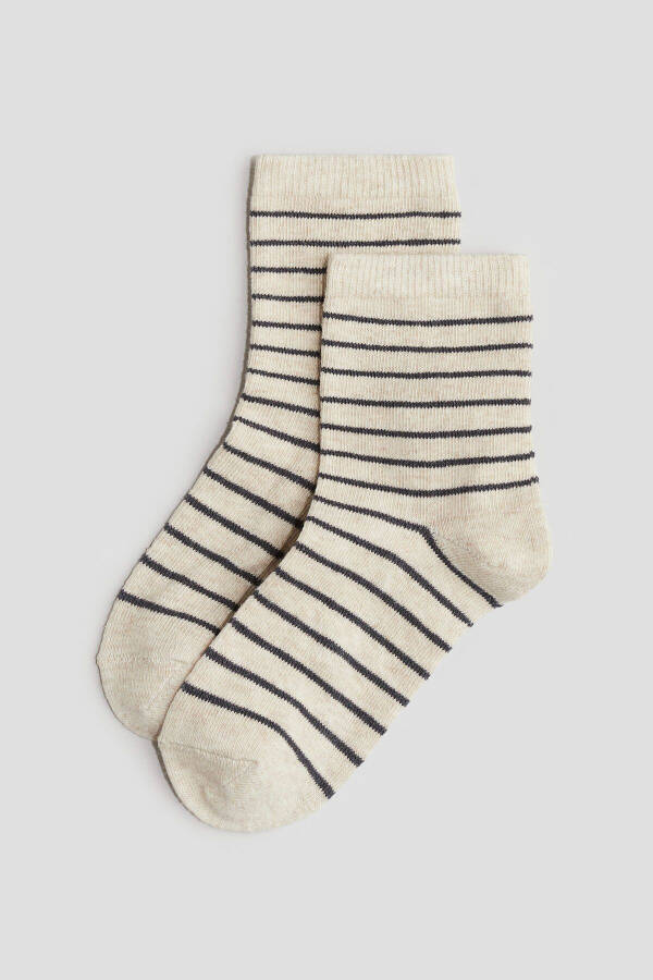 Beige 10-pack socks - 3