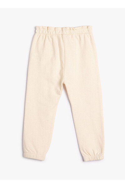 Beige Baby Sweatpants with Elastic Waistband 4WMG40010AK - Baby - 2