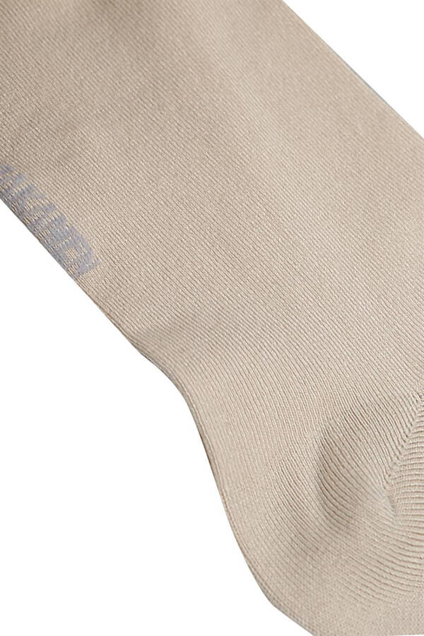 Beige Bamboo Ankle Socks - 2