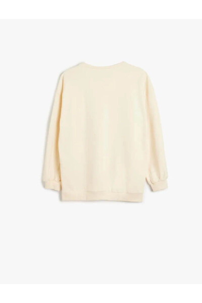 Beige Girls' Sweatshirt - 4