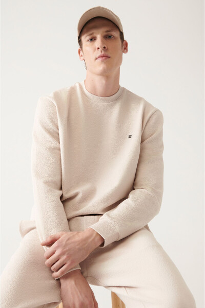 Beige Iron-Free Sweatshirt - 8