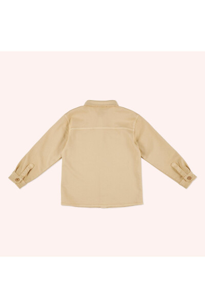 Beige Jacket with Pocket Details for Boys - 17