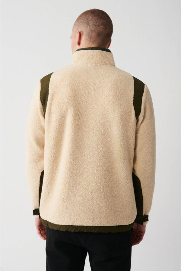 Beige Plush Sweatshirt - 4