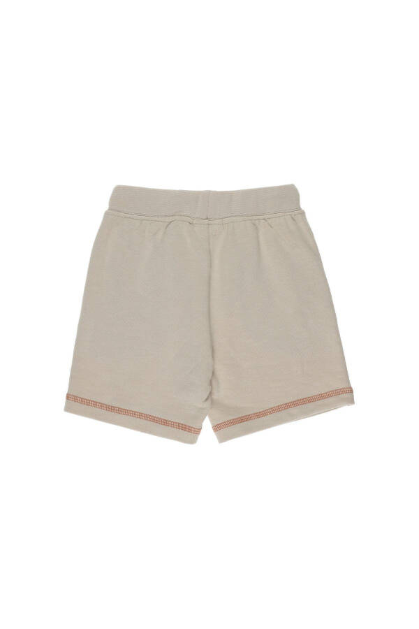 Beige Shorts with Stitch Detail for Baby Boy - 5