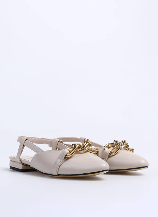 Beige Women's Ballerinas, BOELE brand - 2