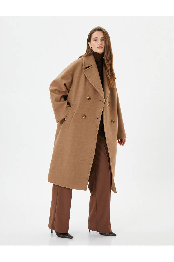 Beige women's coat - 2