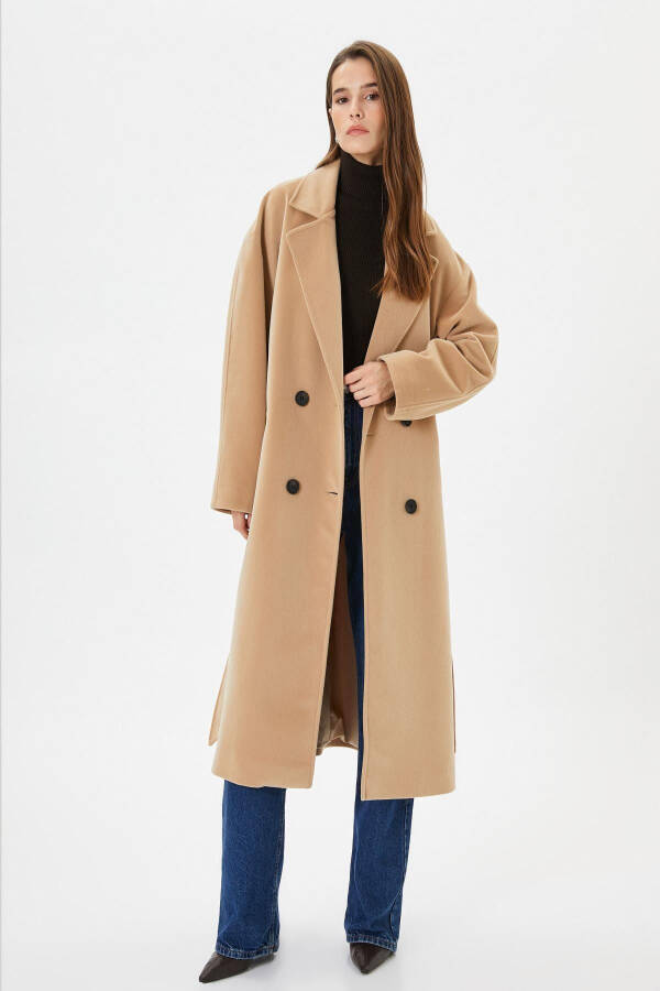 Beige women's coat - 2