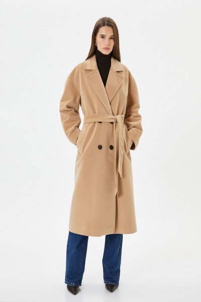 Beige women's coat - 3