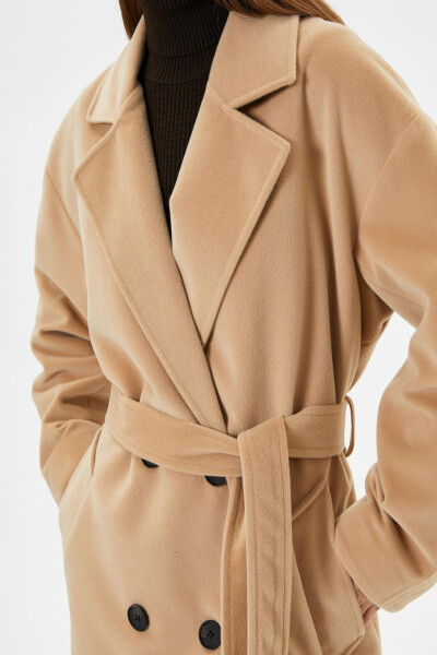 Beige women's coat - 5