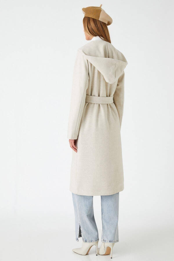 Beige women's coat 3WAK00100EW - 3