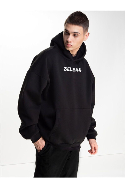 Belean Bosilgan Jogger Sport Kostyumi - 1