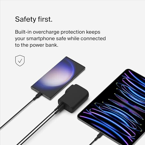 Belkin BoostCharge Hibrit Duvar Şarj Cihazı 25W + Güç Bankası 5K, 2'si 1 Arada Taşınabilir Şarj Cihazı, USB-C Bağlantı Noktası ve USB-A Bağlantı Noktası ile Taşınabilir Pil Şarj Cihazı - Seyahat Dostu, Çift Bağlantı Noktalı Şarj Cihazı - Siyah - 7