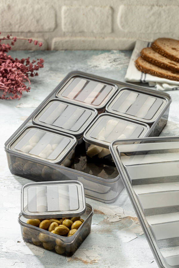 Bella Breakfast Set with Lid and Compartments Anthracite - 3