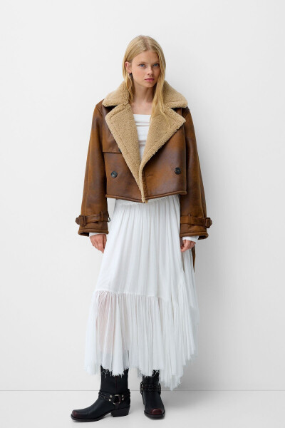 Belted Faux Fur Jacket - 5