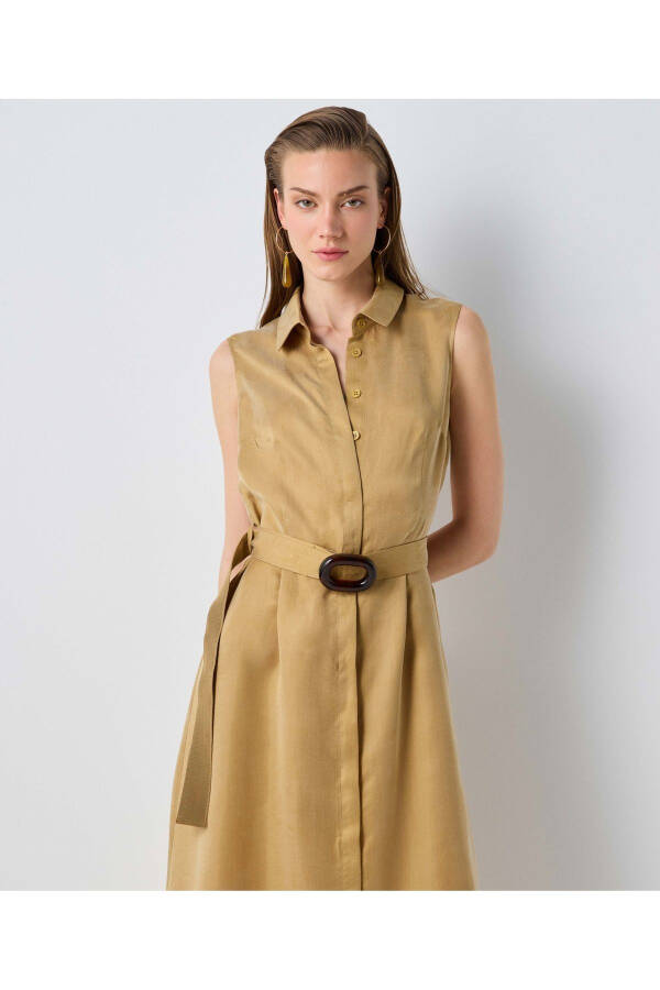 Belted Shirt Dress - 18