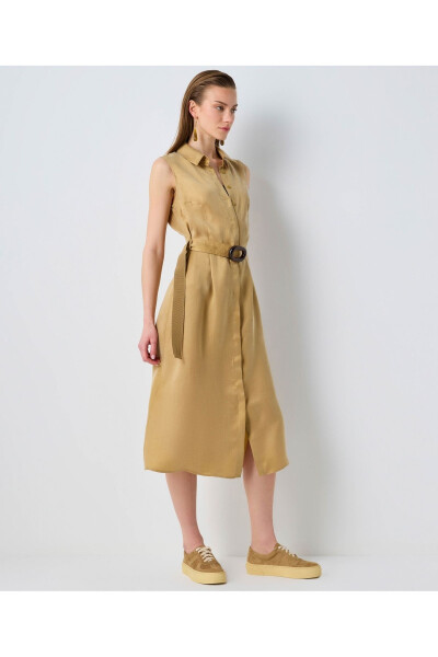 Belted Shirt Dress - 12