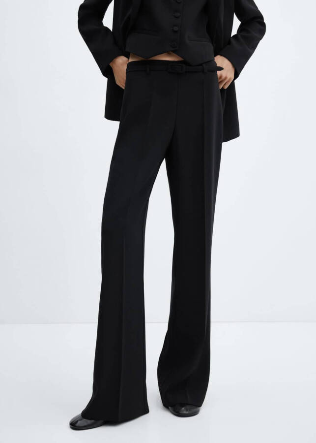 Belted wide-leg pants - 19