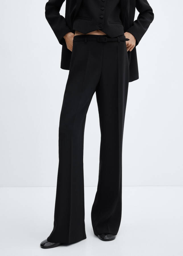 Belted wide-leg pants - 7